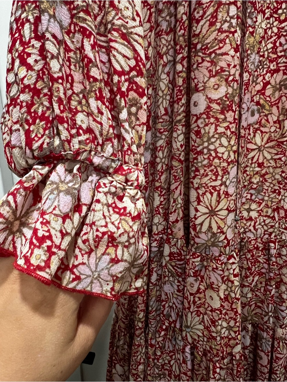 Free People Feeling Groovy Maxi in Red - size Medium - Picture 5 of 7